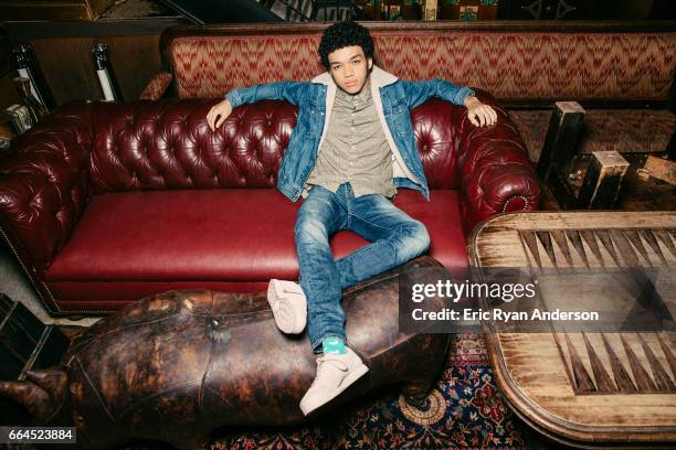 Actor Justice Smith is photographed for The Hollywood Reporter on October 22, 2016 in New York City. PUBLISHED IMAGE.