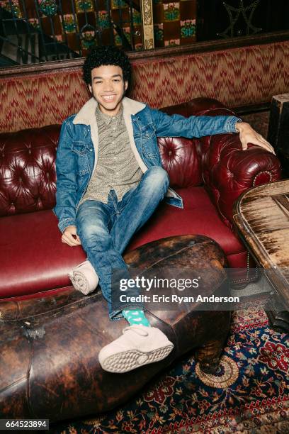 Actor Justice Smith is photographed for The Hollywood Reporter on October 22, 2016 in New York City.