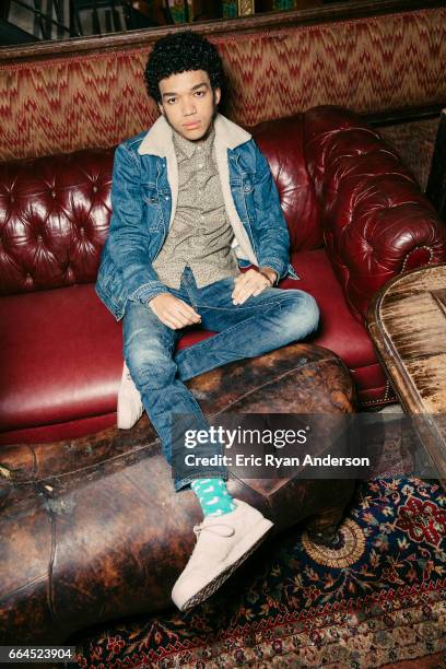 Actor Justice Smith is photographed for The Hollywood Reporter on October 22, 2016 in New York City.