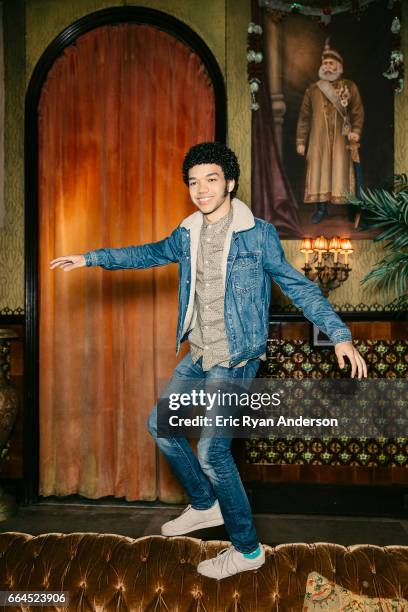 Actor Justice Smith is photographed for The Hollywood Reporter on October 22, 2016 in New York City.