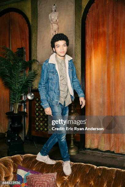 Actor Justice Smith is photographed for The Hollywood Reporter on October 22, 2016 in New York City.