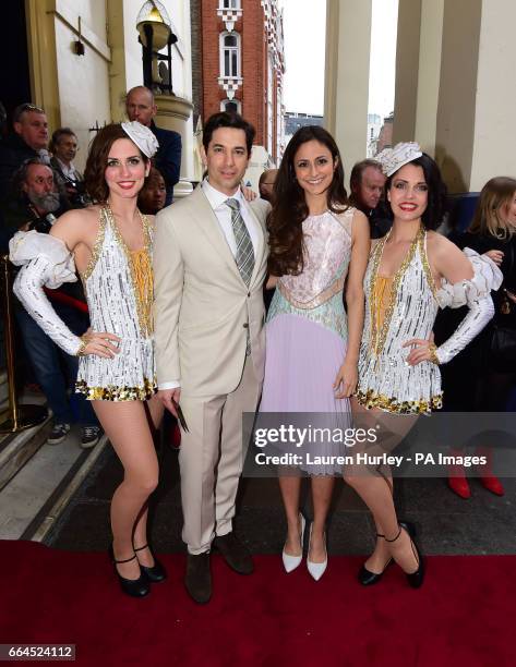 Adam Garcia and Nathalia Chubin arrive for the opening night of the musical 42nd Street, in aid of East Anglia's Children's Hospice at the Theatre...