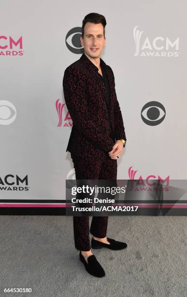 Singer Russell Dickerson attends the 52nd Academy of Country Music Awards at Toshiba Plaza on April 2, 2017 in Las Vegas, Nevada.