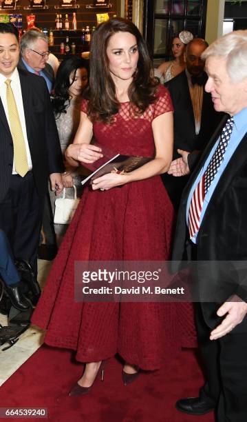 Catherine, Duchess of Cambridge, attends the Opening Night Royal Gala performance of "42nd Street" in aid of the East Anglia Children's Hospice at...