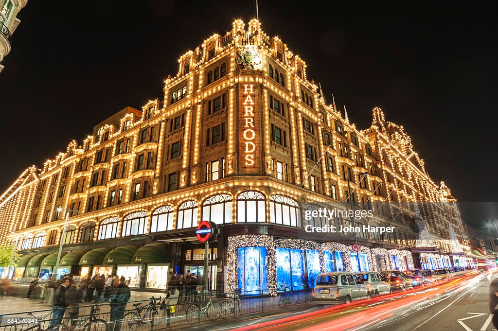 Harrod's at Christmas, London