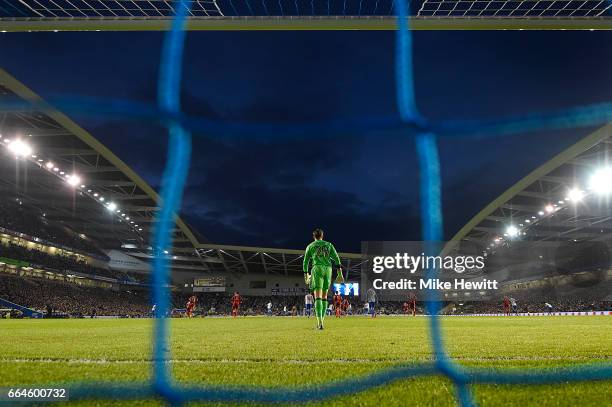 General view during the Sky Bet Championship match between Brighton & Hove Albion and Birmingham City at Amex Stadium on April 4, 2017 in Brighton,...