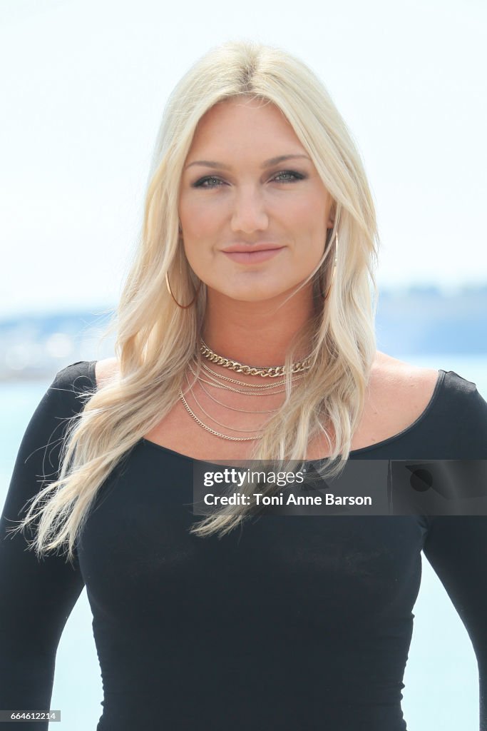 Brooke Hogan attends "The Fashion Hero" Photocall during MIPTV 2017