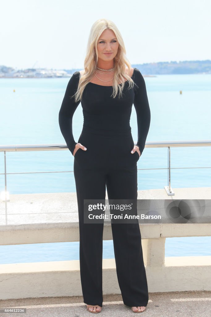 Brooke Hogan attends "The Fashion Hero" Photocall during MIPTV 2017