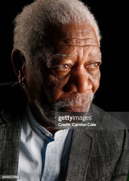Actor Morgan Freeman is photographed for Los Angeles Times on March 27, 2017 in New York City. PUBLISHED IMAGE. CREDIT MUST READ: Carolyn Cole/Los...