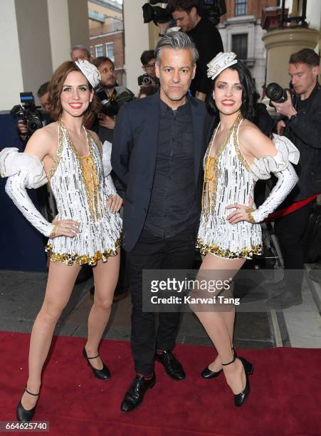 Rupert Graves attends the opening night of "42nd Street" at Theatre Royal on April 4, 2017 in London, England. The opening night is a fundraising...