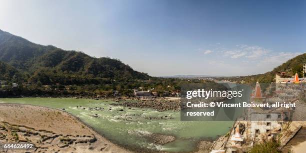 ganga river, rishikesh, india - rishikesh stock pictures, royalty-free photos & images