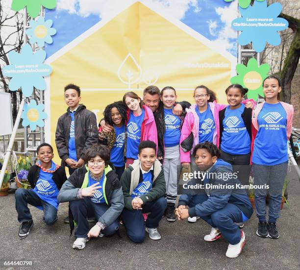 Josh Duhamel Partners with Claritin® and Boys and Girls Clubs of America to Launch the Be An Outsider Campaign on April 4, 2017 in New York City.