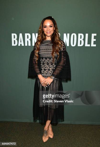 Dancer/author Mayte Garcia signs copies of her new book "The Most Beautiful: My Life With Prince" at Barnes & Noble Tribeca on April 4, 2017 in New...
