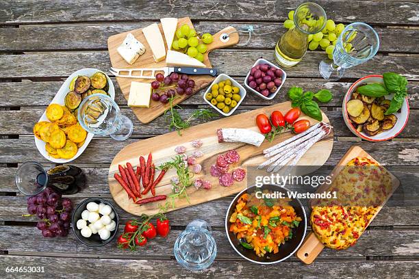 variety of mediterranean antipasti - mediterranean food ストックフォトと画像