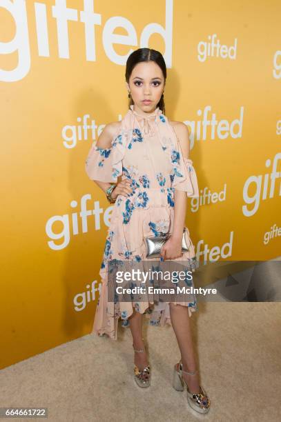 Actress Jenna Ortega arrives at the premiere of Fox Searchlight Pictures' 'Gifted' at Pacific Theaters at the Grove on April 4, 2017 in Los Angeles,...