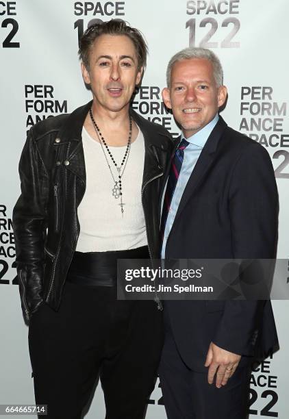 Honoree Alan Cumming and Jimmy Van Bramer attend the PS 122 Gala at The Diamond Horseshoe on April 4, 2017 in New York City.