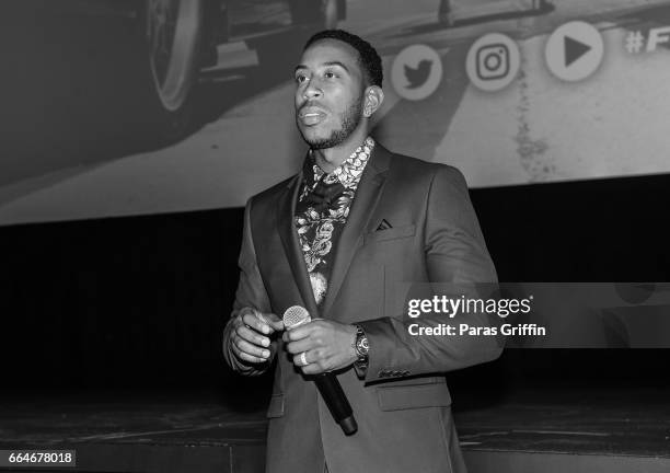 Rapper/actor Ludacris attends The Fate Of The Furious Atlanta Red Carpet Screening at SCADshow on April 4, 2017 in Atlanta, Georgia.