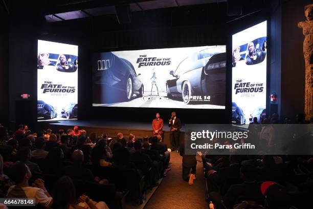 General view of the The Fate Of The Furious Atlanta Red Carpet Screening at SCADshow on April 4, 2017 in Atlanta, Georgia.