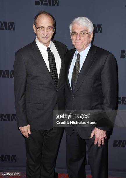 Bruce Ratner, Alan Fishman attend the BAM Presents: The Alan Gala at on April 4, 2017 in the Brooklyn borough of New York City.