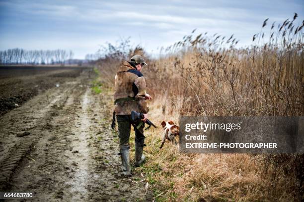 jäger in der natur - tiere bei der jagd stock-fotos und bilder
