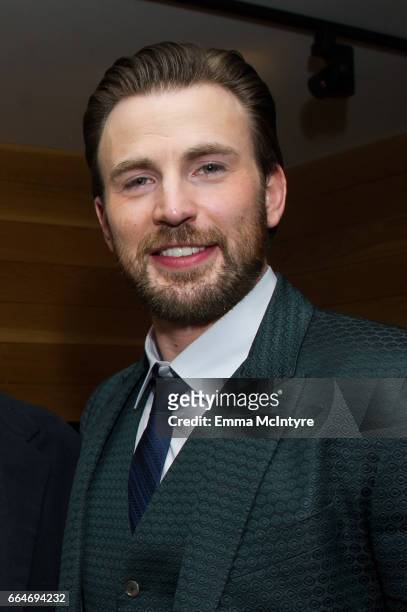 Actor Chris Evans attends the after party for the premiere of Fox Searchlight Pictures' 'Gifted' at Pacific Theaters at the Grove on April 4, 2017 in...