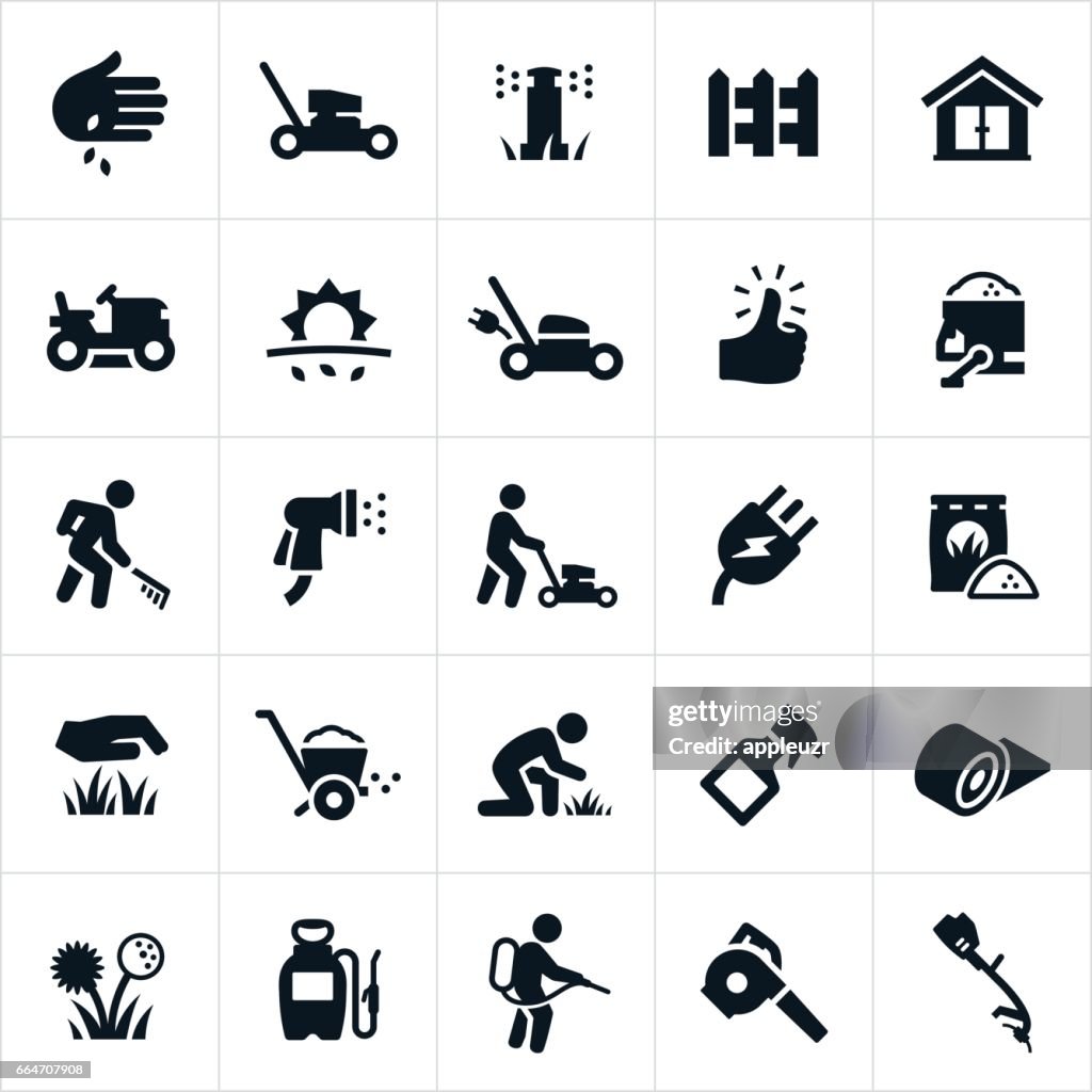 Lawn Care Icons