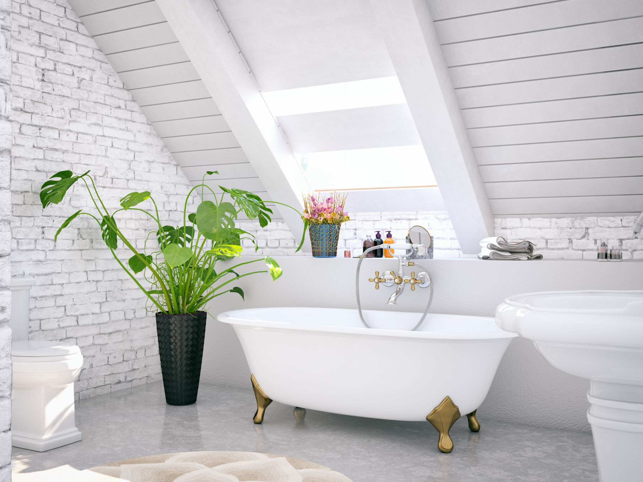 cozy bathroom