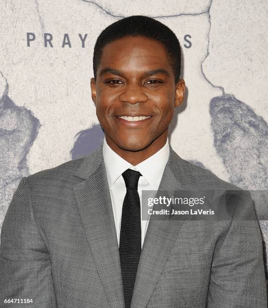 Actor Jovan Adepo attends the season 3 premiere of "The Leftovers" at Avalon Hollywood on April 4, 2017 in Los Angeles, California.