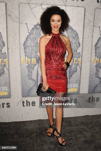 Actress Jasmin Savoy Brown attends the season 3 premiere of "The Leftovers" at Avalon Hollywood on April 4, 2017 in Los Angeles, California.