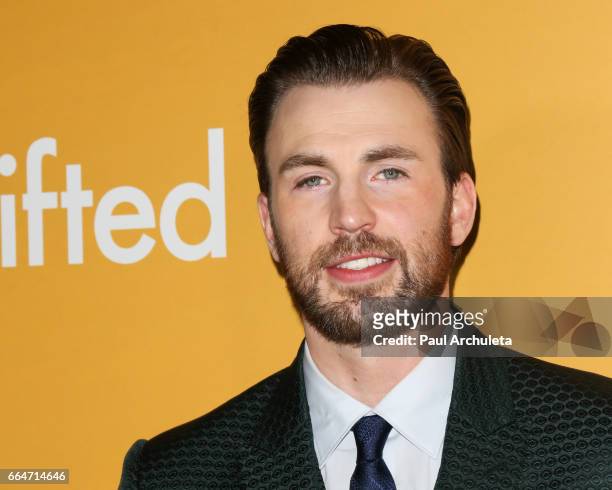Actor Chris Evans attends the premiere of "Gifted" at Pacific Theaters at the Grove on April 4, 2017 in Los Angeles, California.