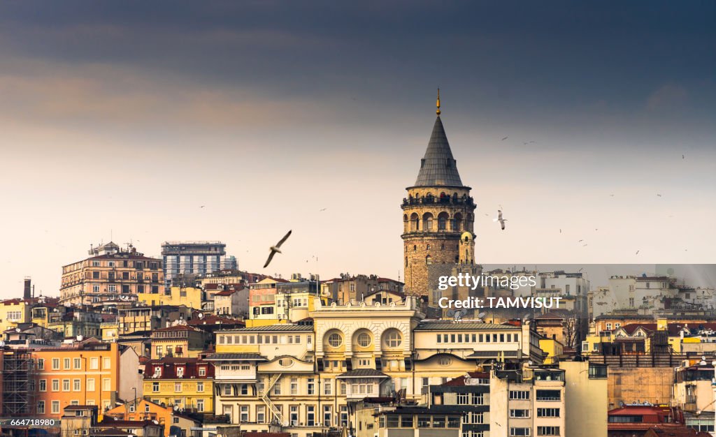 Galata tower, Istanbul , Turkey.