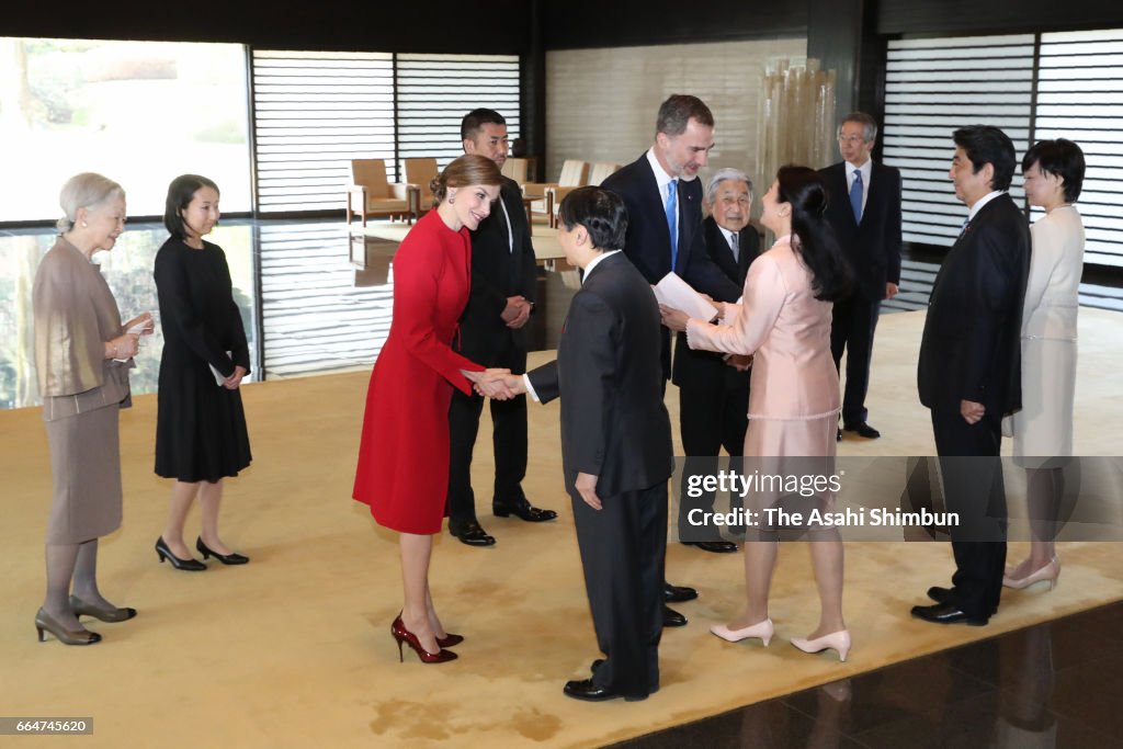 King Felipe VI and Queen Letizia Visit Japan - Day 2