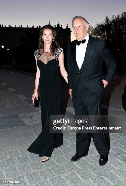 Carlos Falco and Esther Doña attend the Global Gift Gala 2017 at Royal Theatre on April 4, 2017 in Madrid, Spain.