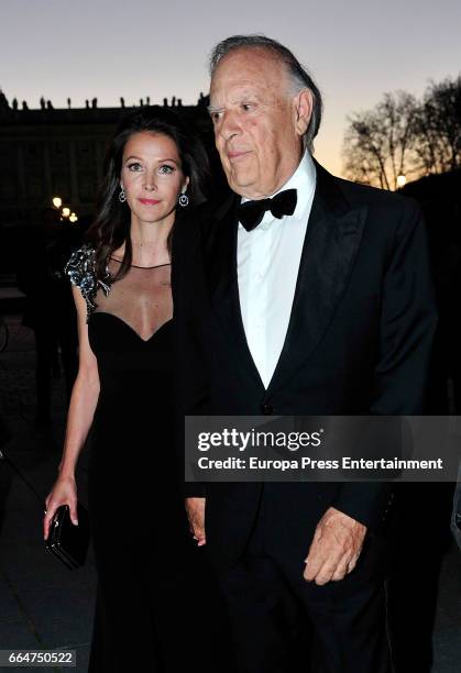 Carlos Falco and Esther Doña attend the Global Gift Gala 2017 at Royal Theatre on April 4, 2017 in Madrid, Spain.