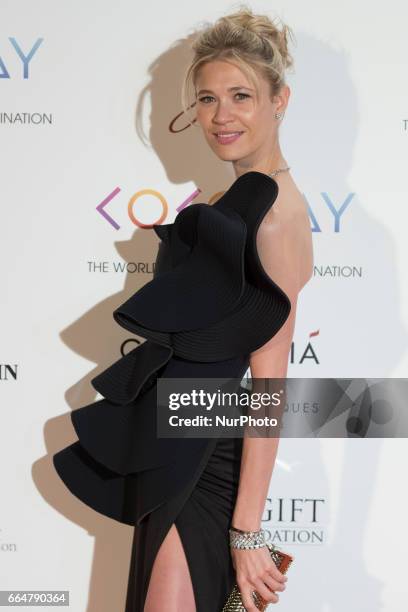 Carla Pereira attends the Global Gift Gala 2017 at the Royal Teather on April 4, 2017 in Madrid, Spain.