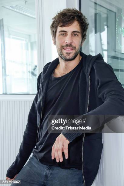 German singer Max Giesinger attends the Thomas Koschwitz show at RTL Radio Berlin on April 5, 2017 in Berlin, Germany.