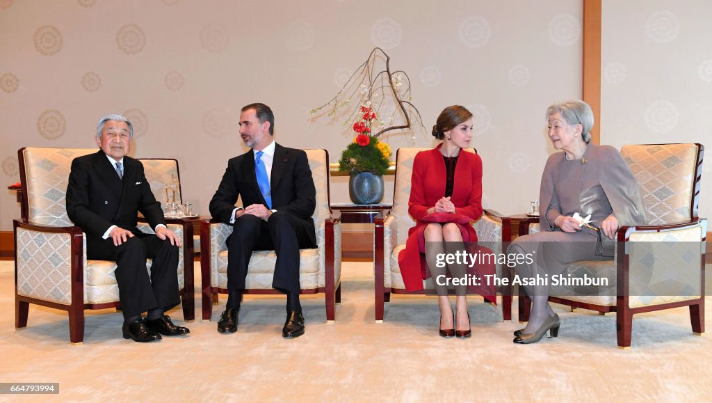 King Felipe VI and Queen Letizia Visit Japan - Day 2