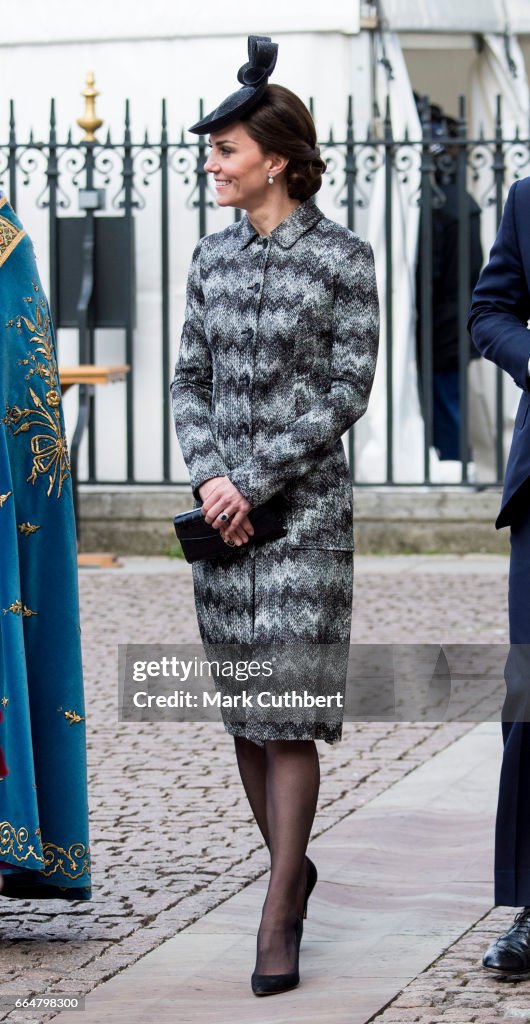The Duke And Duchess Of Cambridge & Prince Harry Attend Service Of Hope