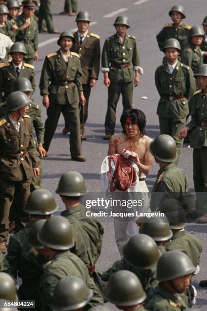 The protest movement of students that started seven weeks ago in Tiananmen Square ended in a blood bath with various sources claiming that between...