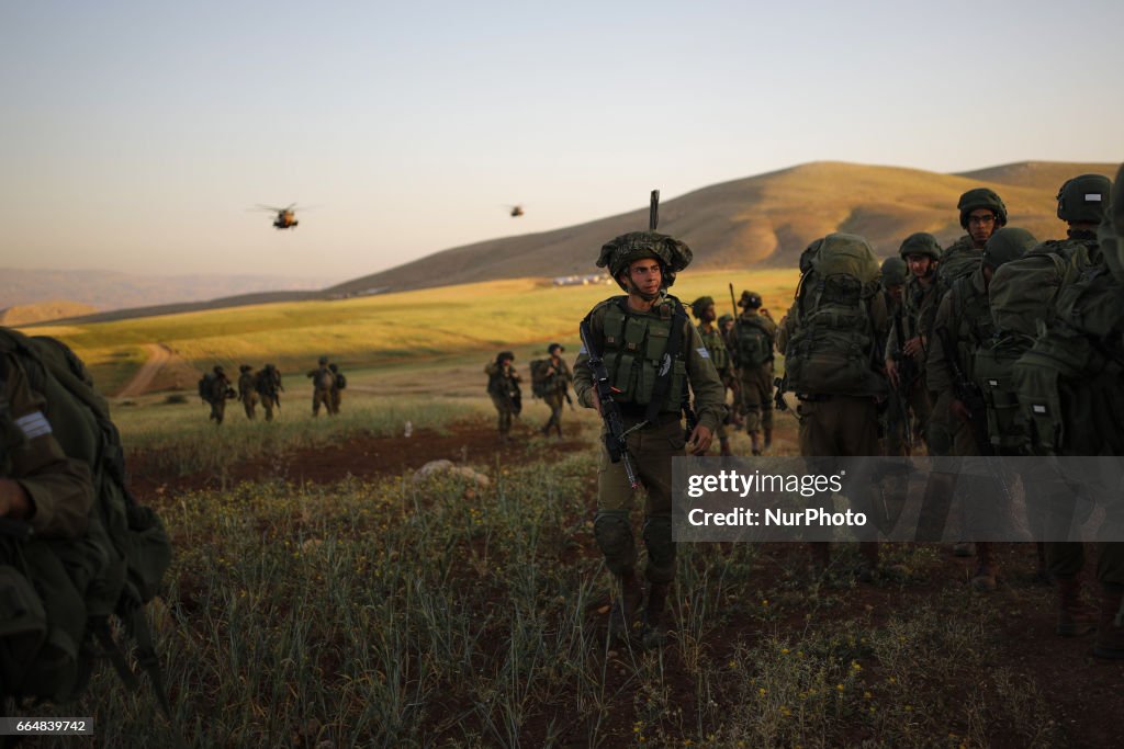 IDF training of the Haruv battalion of the Kfir Brigade, Jordan Valley, Israel