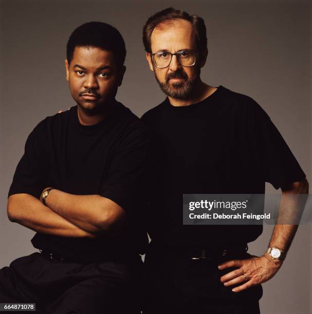 Deborah Feingold/Corbis via Getty Images) NEW YORK Guitar player Earl Klugh and pianist Bob James pose for a portrait in 1992 in New York City, New...