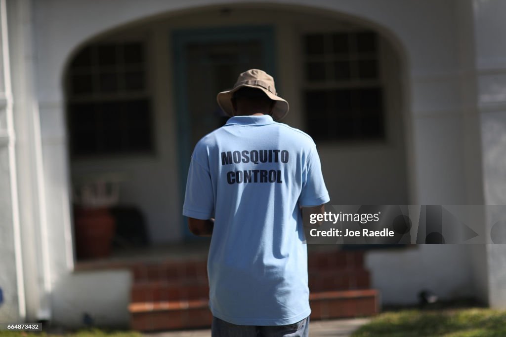 Mosquito Eradication Continues In Miami In Efforts To Contain Zika Virus From Spreading