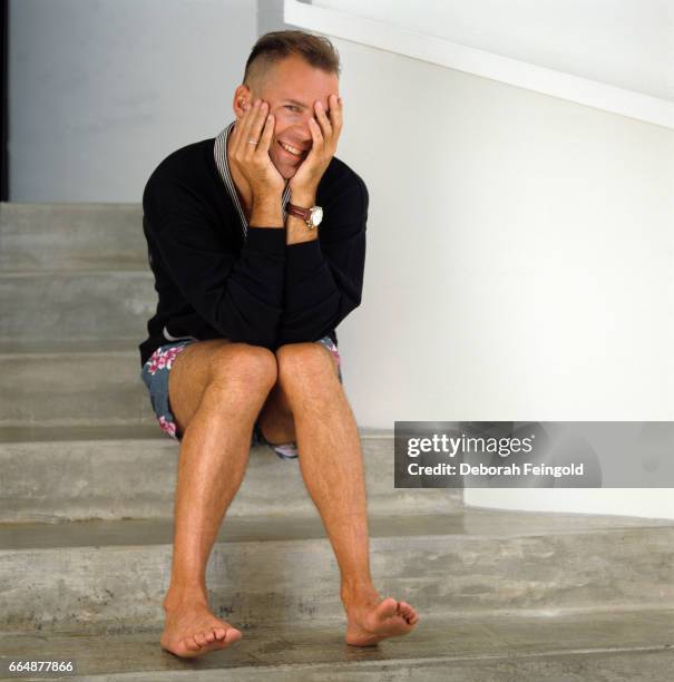 Deborah Feingold/Corbis via Getty Images) LOS ANGELES Film and television actor Bruce Willis poses for a portrait in March 1989 in Los Angeles,...
