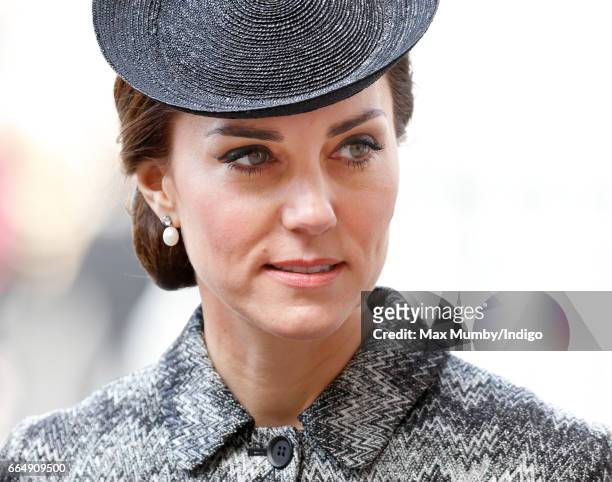 Catherine, Duchess of Cambridge attends a Service of Hope at Westminster Abbey on April 5, 2017 in London, England. The multi-faith Service of Hope...