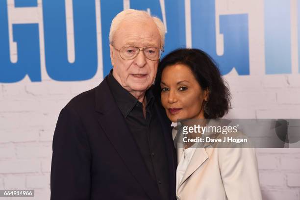 Actor Michael Caine and Shakira Caine attend the Going In Style special screening on April 5, 2017 in London, United Kingdom.