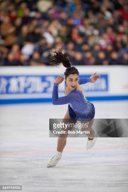 World Championships: Canada Gabrielle Daleman in action during Women's Free Skate at Hartwall Arena. Helsinki, Finland 3/31/2017 CREDIT: Bob Martin