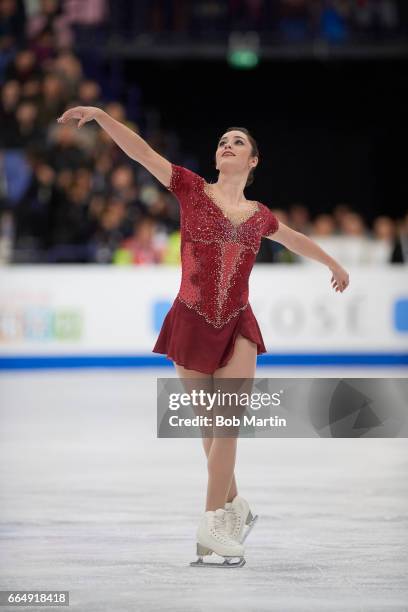 World Championships: Canada Kaetlyn Osmond in action during Women's Free Skate at Hartwall Arena. Helsinki, Finland 3/31/2017 CREDIT: Bob Martin