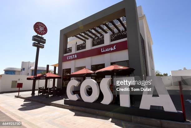 General view of Costa Coffee drive thru 24 hours store on April 5, 2017 in Dubai, United Arab Emirates.
