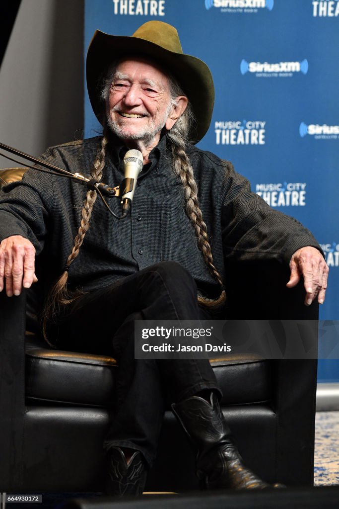 Willie Nelson Discusses "God's Problem Child" During An Album Premiere Special On His SiriusXM Channel Willie's Roadhouse At SiriusXM's Music Theatre In Nashville