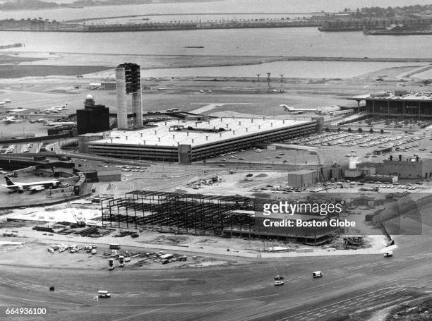 An aerial view of Logan Airport in Boston is pictured on Jul. 7, 1972.